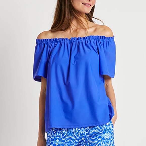 Jude Connally Georgia Black Off or On The Shoulder  Top - S - Picture 2 of 13